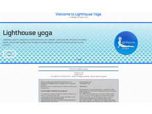 lighthouse yoga concept